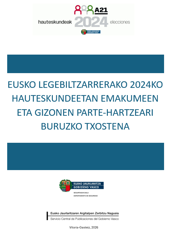 Portada DEMOKRAZIA PAREKIDEA EUSKADIN