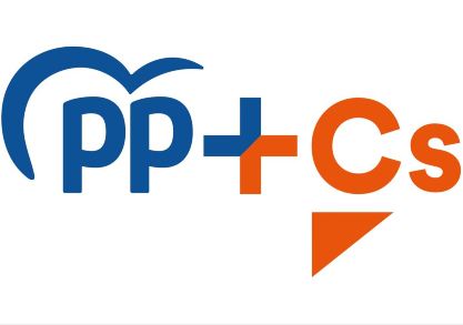 Logotipo de la formaci&oacute;n electoral PARTIDO POPULAR + CIUDADANOS  (PP +Cs)